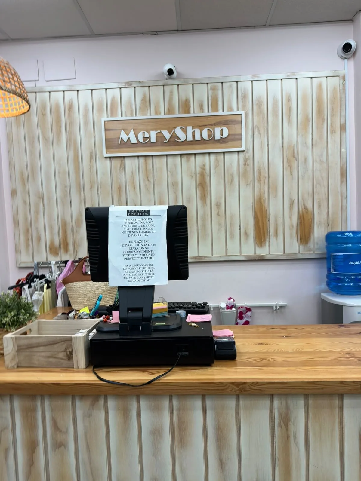Caja registradora de la boutique